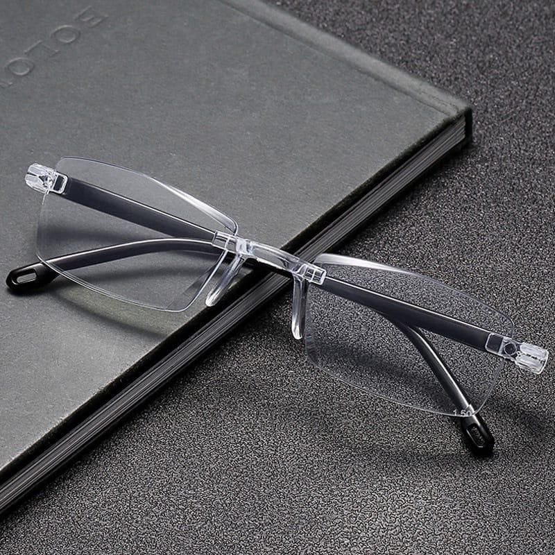 Fashion rimless one power auto focus reading glasses buy one get one free